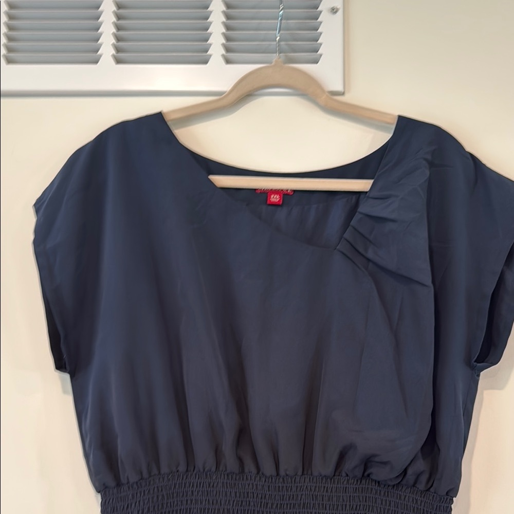 Off Center V Neck Dress